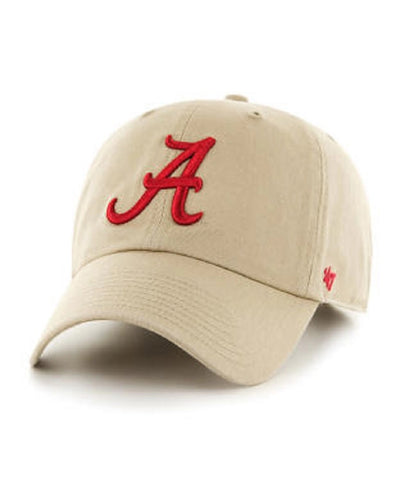 Alabama Crimson Tide Khaki '47 Clean Up Adjustable Hat