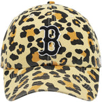 Women's Boston Red Sox '47 Tan Bagheera Cheetah Clean Up Adjustable Hat