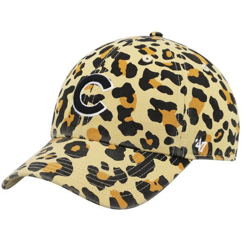 Chicago Cubs '47 Tan Bagheera Cheetah Clean Up Adjustable Hat