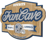 Dallas Cowboys 3D Fan Cave Sign