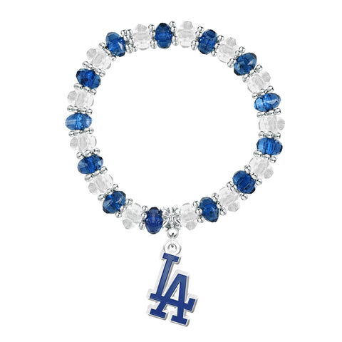 Los Angeles Dodgers Two-Tone Beaded Bracelet