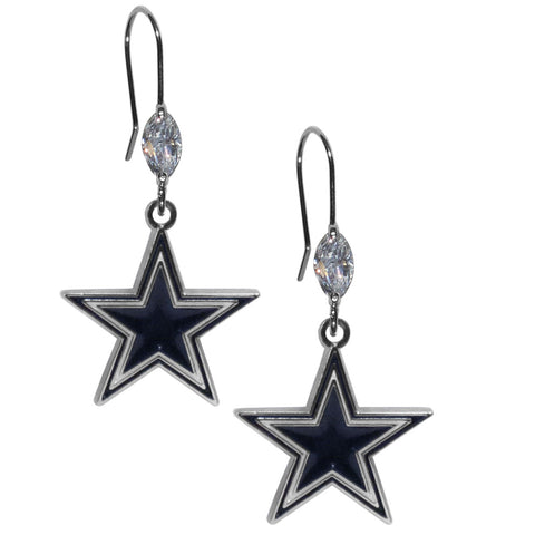 Dallas Cowboys Crystal Dangle Earrings