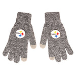 Pittsburgh Steelers Gray Knit Gloves