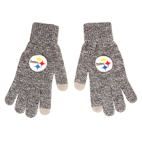 Pittsburgh Steelers Gray Knit Gloves