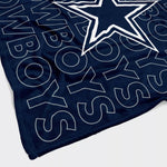Dallas Cowboys Echo Team Wordmark Plush Throw Blanket, 60" x 70"