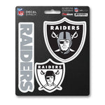 Las Vegas Raiders Decal Sticker, PK3