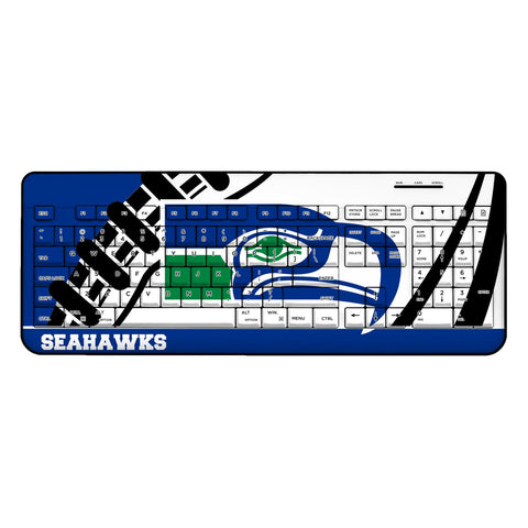 Seattle Seahawks Passtime Wireless USB Keyboard-0