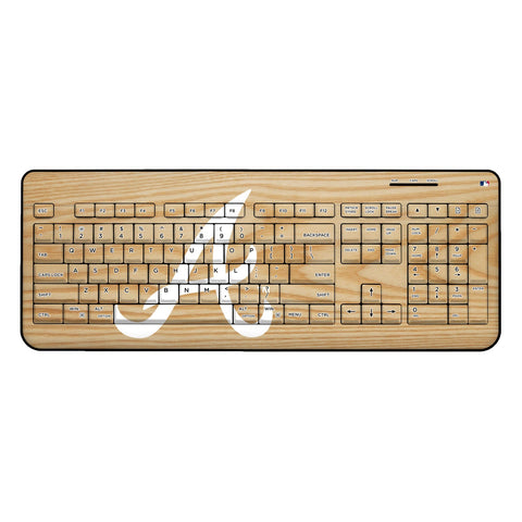 Atlanta Braves Wood Bat Wireless USB Keyboard