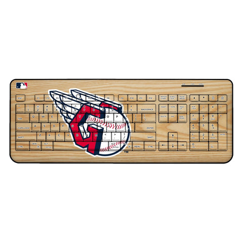 Cleveland Guardians Wood Bat Wireless USB Keyboard