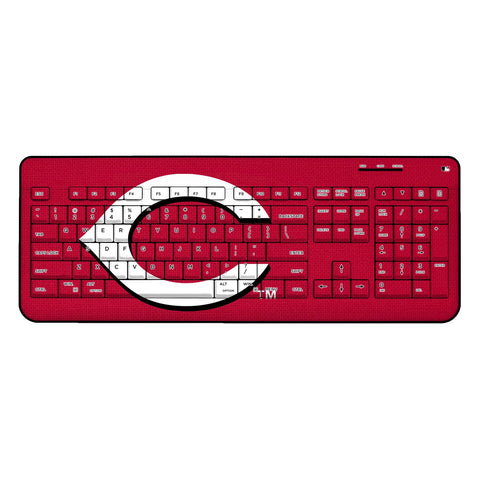 Cincinnati Reds Solid Wireless USB Keyboard