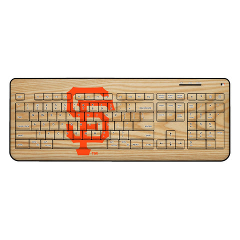 San Francisco Giants Wood Bat Wireless USB Keyboard