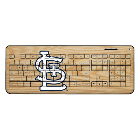 St Louis Cardinals Wood Bat Wireless USB Keyboard