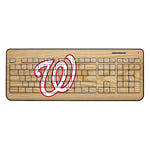 Washington Nationals Wood Bat Wireless USB Keyboard