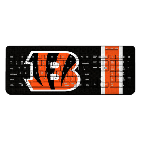 Cincinnati Bengals Stripe Wireless USB Keyboard-0