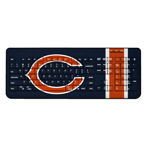 Chicago Bears Stripe Wireless USB Keyboard-0