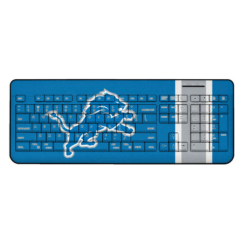 Detroit Lions Stripe Wireless USB Keyboard