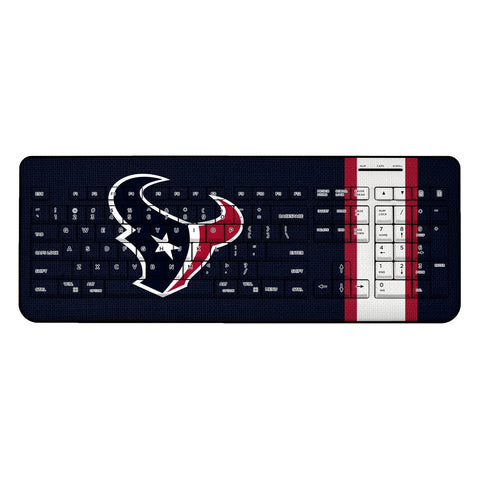 Houston Texans Stripe Wireless USB Keyboard