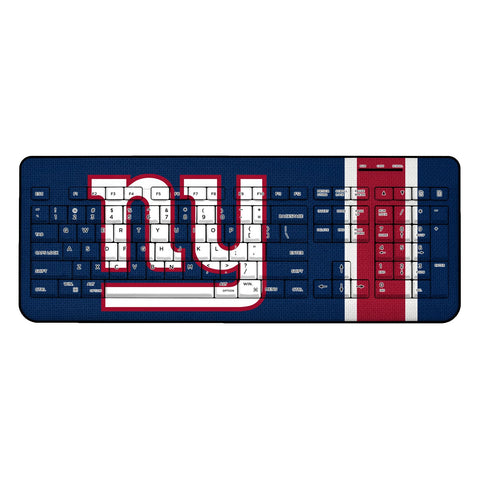 New York NY Giants Stripe Wireless USB Keyboard-0