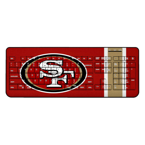San Francisco 49ers Stripe Wireless USB Keyboard-0