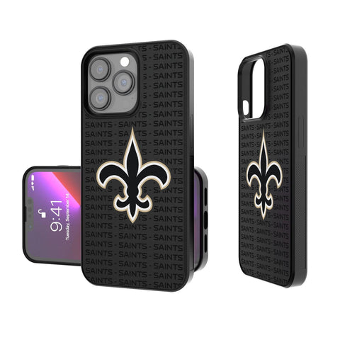 New Orleans Saints Blackletter Bump Case-0
