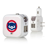 Chicago Cubs Home 1979-1998 - Cooperstown Collection Pinstripe 2 in 1 USB Charger
