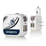 Dallas Cowboys 1966-1969 Historic Collection Passtime 2 in 1 USB Charger