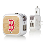 Boston Red Sox Red Sox Wood Bat 2 in 1 USB Charger