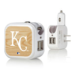 Kansas City Royals Royals Wood Bat 2 in 1 USB Charger