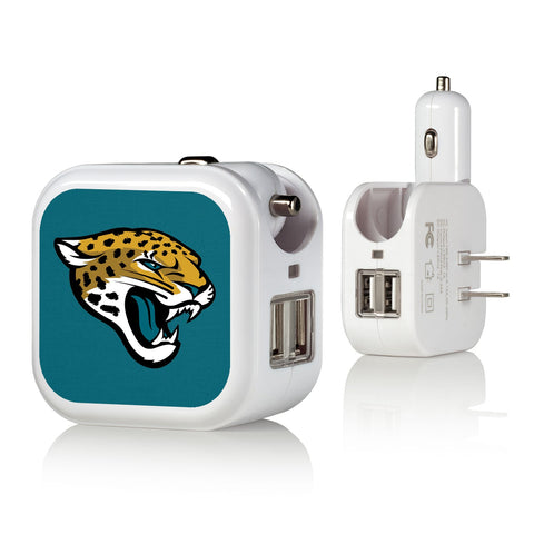 Jacksonville Jaguars Solid 2 in 1 USB Charger-0