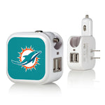 Miami Dolphins Solid 2 in 1 USB Charger-0