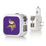 Minnesota Vikings Solid 2 in 1 USB Charger-0