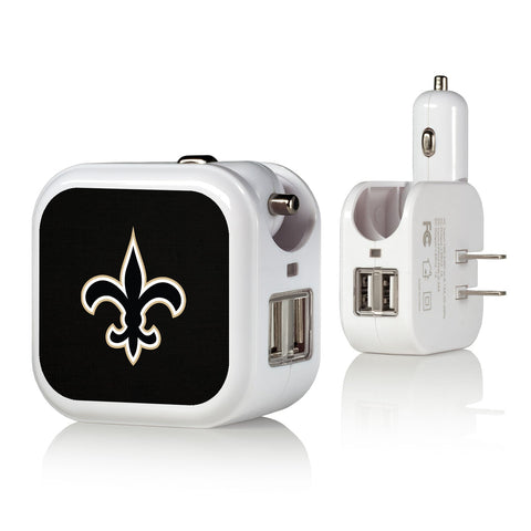 New Orleans Saints Solid 2 in 1 USB Charger-0