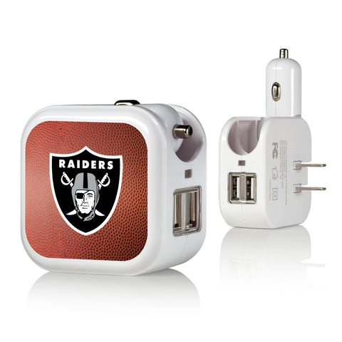 Las Vegas Raiders Football 2 in 1 USB Charger-0