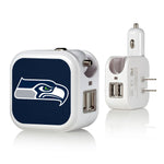 Seattle Seahawks Solid 2 in 1 USB Charger-0
