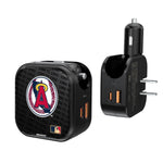 LA Angels 1986-1992 - Cooperstown Collection Blackletter 2 in 1 USB A/C Charger