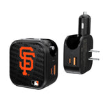 San Francisco Giants Blackletter 2 in 1 USB A/C Charger