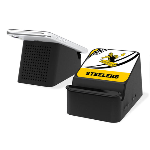 Pittsburgh Steelers 1961 Historic Collection Passtime Wireless Charging Station and Bluetooth Speaker-0