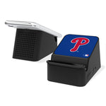Philadelphia Phillies Solid Wireless Charging Station and Bluetooth Speaker