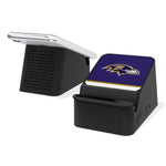 Baltimore Ravens Stripe Wireless Charging Station and Bluetooth Speaker-0
