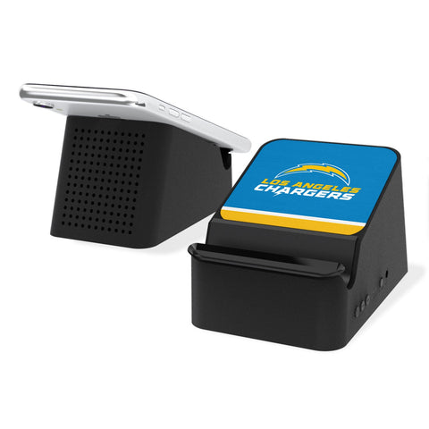 Los Angeles Chargers Stripe Wireless Charging Station and Bluetooth Speaker-0