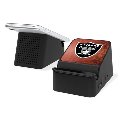 Las Vegas Raiders Football Wireless Charging Station and Bluetooth Speaker-0