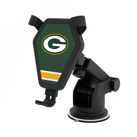 Green Bay Packers Stripe Wireless Car Charger-0