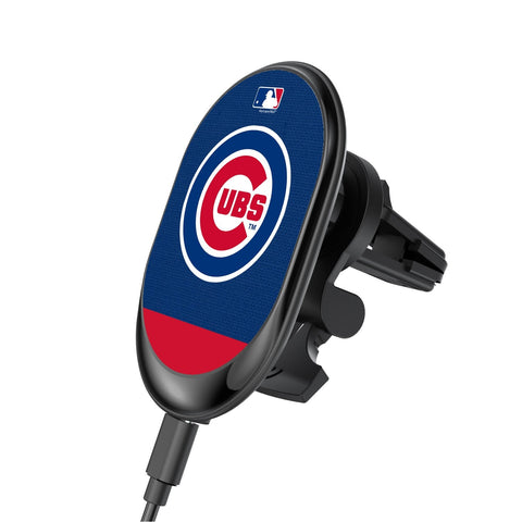 Chicago Cubs Solid Wordmark Wireless Car Charger