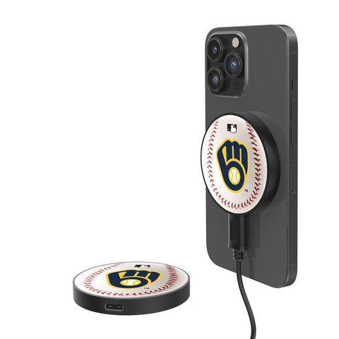 Milwaukee Brewers Baseball 10-Watt Wireless Magnetic Charger
