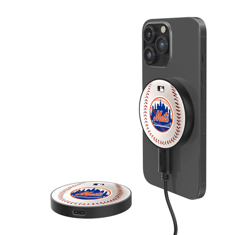 New York Mets Baseball 10-Watt Wireless Magnetic Charger