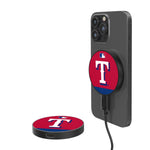Texas Rangers Stripe 10-Watt Wireless Magnetic Charger