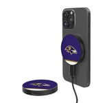 Baltimore Ravens Stripe 10-Watt Wireless Magnetic Charger