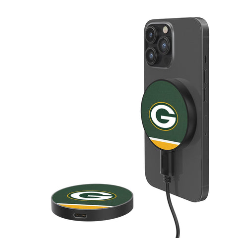 Green Bay Packers Stripe 10-Watt Wireless Magnetic Charger