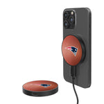 New England Patriots Football 15-Watt Wireless Magnetic Charger-0