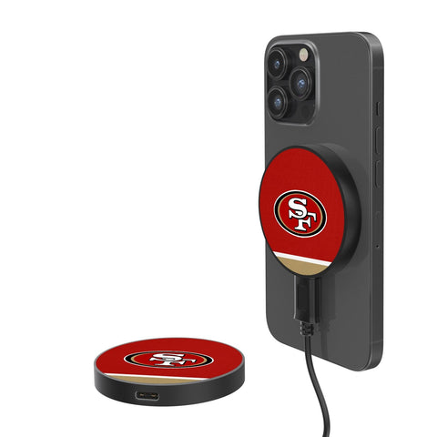 San Francisco 49ers Stripe 10-Watt Wireless Magnetic Charger